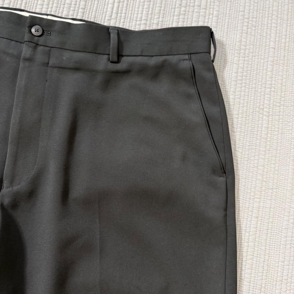 Alan Flusser Golf Mens Size 40 Black Polyester Flat Front Performance Shorts - Picture 2 of 14